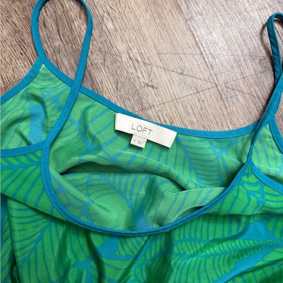 LOFT • Tropical Print Midi Dress - Picture 5 of 10